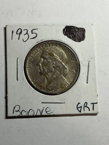 1935/34 BOONE COMMEMORATIVE HALF DOLLAR UNC BETTER VARIETY - Picture 1 of 4
