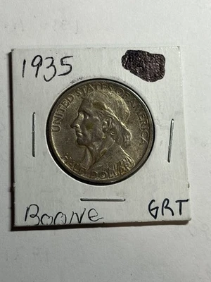 1935/34 BOONE COMMEMORATIVE HALF DOLLAR UNC BETTER VARIETY - Image 1 of 4
