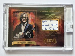 2024 Eternal Cuts World Celebrities John Lennon Authentic History Relic /99 - Picture 1 of 2