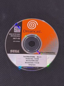 Sega Dreamcast Prototype GD-ROM (HKT-06) Test Drive V-Rally