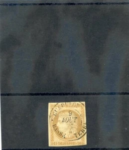 GUADELOUPE, FORERUNNER (YT 19)VF 15c BISTRE, BASSE-TERRE, 09AUG81, $450 - Picture 1 of 1