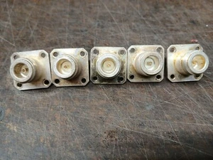 (5 PCS) N Female Silver plated Chassis  Mount Connector - Zdjęcie 1 z 2