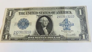 1923 1,00 $ Pferdedecke Silber Zertifikat Woods weiß - Bild 1 von 6