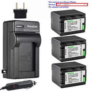 Kastar Battery AC Travel Charger for Panasonic VW-VBK360 & HC-V10EB-R HC-V10EG-K - Picture 1 of 11