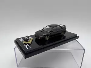 HOBBY JAPAN 1:64 SUBARU IMPREZA WRX 1992 CUSTOMIZED VERSION NEGRO MICA - Imagen 1 de 6