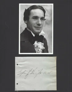 LESLIE BANKS BRITISH STAGE TV & SCREEN SCHAUSPIELER SIGNED AUTOGRAMM DISPLAY - Bild 1 von 1