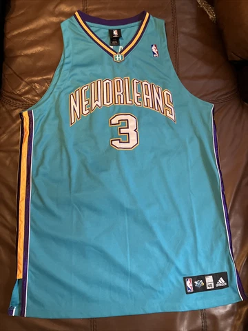 Authentic Chris Paul New Orleans Hornets NBA Basketball Jersey Adidas Sewn 52 #3 Cover
