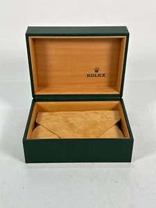 VINTAGE GENUINE ROLEX watch box case Green wood leather 64.00.02 250416001eA - Picture 1 of 7