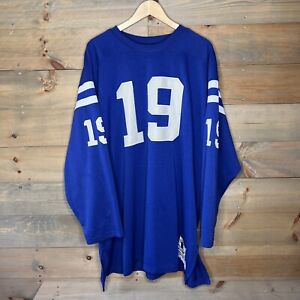 Mitchell & Ness Throwbacks Johnny Unitas 1970 Colts Blue Jersey Men's Size 56