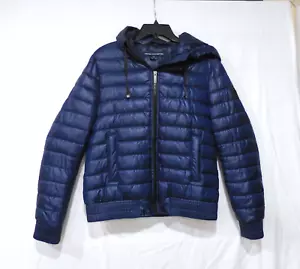 French Connection Puffer Jacket with Hood - Size Medium – Blue - Picture 1 of 8