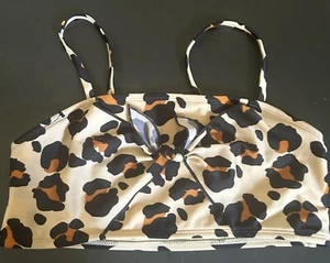 new Art Class kids Leopard bralette swimsuit bikini top size youth 14/16 - Picture 1 of 1