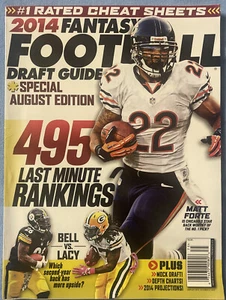 Fantasy Football Draft Guide Magazine 2014 495 Last Minute Ranking #1 Rated - Picture 1 of 2