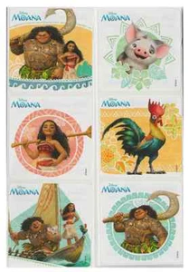 25 Moana Stickers, Assorted, 2.5"x2.5" each, Party Favors - Picture 1 of 1