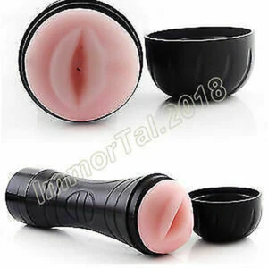 Flesh Vibrating Light Massager Male Sex Masturbation Adults_Toys Cup For Men Man - Picture 1 of 12