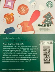LOT OF 20 - 2021 STARBUCKS CHRISTMAS "DECORATING COOKIES" GIFT CARD #6197 MINT - Picture 1 of 1