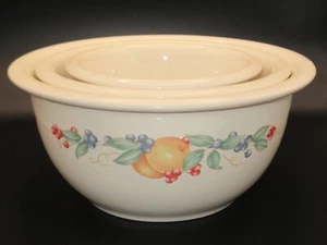 Corning Corelle Abundance Stoneware 1, 2 and 3 Qt. Serving/Mixing Bowls - VGC - Picture 1 of 6