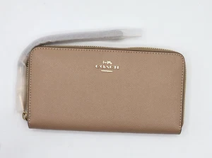 Coach Womens Long Zip Around Wallet Signature Canvas - NEW in Original Packaging - Picture 1 of 4