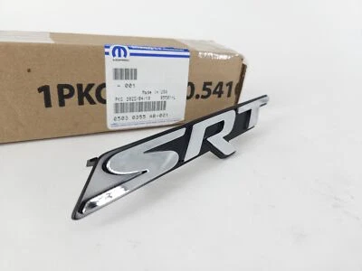 Genuine OEM Mopar Dodge 5030355AB "SRT" Grille Emblem Badge 2010-2014 Challenger - Image 1 of 4