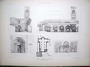 Eglise de Corneilla del Conflent ( Pyrénées-Orientales) planche début XX - Picture 1 of 1