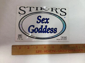 Vintage Sex Goddess Prism Sticker -FTS - Made USA - Bild 1 von 2