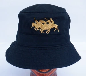 Polo Ralph Lauren Men's Triple Pony Bucket Hat Black - Size L/XL - Picture 1 of 10
