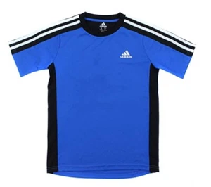 Adidas Boys Climacool Short Sleeve Crew Neck T-Shirt Blue XL 18/20 - Picture 1 of 1
