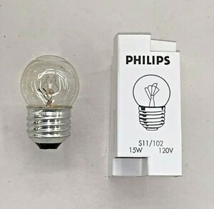 4 LAMPS - 15S11 15watt S11 Medium base PHILIPS 23614-1 (485-20)