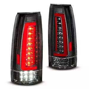 1988-1998 Chevy GMC CK Full Size Pickup Black Full LED Sequantial Tail Lights - Picture 1 of 3