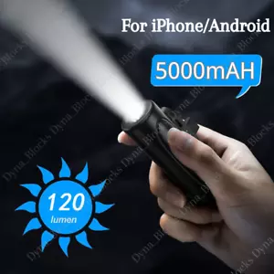 For iPhone Android Portable Mini Charger 5000mAh Compact Power Bank Battery Pack - Picture 1 of 14