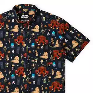 RSVLTS Exclusive Star Wars ROTJ Jabba's Palace Creatures Button Down Shirt NEW - Picture 1 of 6