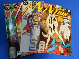 Action Comics lot 595, 596, 597, 598, 599 1st app. Slver Banshee, Checkmate 8.0 - Picture 1 of 15
