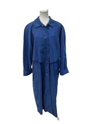 Gabardina vintage Jones New York azul talla XL hecha en EE. UU. Foto 1 de 4