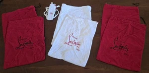 Per set of 2: Authentic Christian Louboutin Shoe Dust Bags: 9x14 draw strings - Picture 1 of 4
