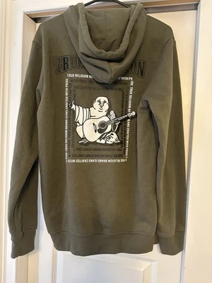 Sudadera con Capucha True Religion Buda Radiante Cremallera Completa Talla M Verde Oliva Informal Nueva Sin Etiquetas Foto 1 de 4