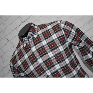 Camisa de Vestir J Crew Rota Oxford Para Hombre Talla Mediana Ajustada Flex Algodón Roja NUEVA - Imagen 1 de 8
