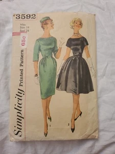 Vestido Falda Círculo Simplicity Vintage Patrón 3592 Talla 14 Envío Gratis - Imagen 1 de 2