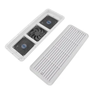480x185mm RV Ventilation Fan Air Inlet Outlet Exhaust Fan with Filter Net Spare - Picture 1 of 12