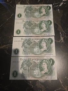 O’Brien One Pound Banknote Sehr guter Zustand X4 - Bild 1 von 8