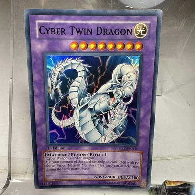 Yugioh Cyber Twin Dragon CRV-EN035 Ultimate Rare 1st Ed - Image 1 of 2