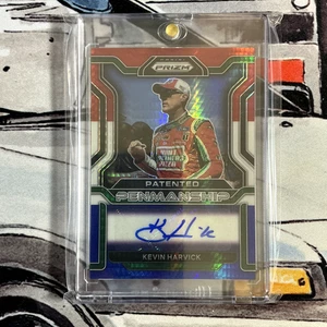 2022 Panini Prizm Kevin Harvick Patented Penmanship Red/White/Blue Auto /10 - Picture 1 of 2