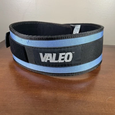 Пояс для тяжелой атлетики Valeo 4 дюйма размер большой (36–38 дюймов) светло-синий - Изображение 1 из 4