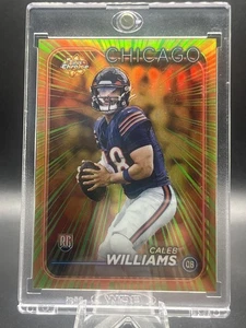 2024 Topps Chrome Football Caleb Williams Radiating Rookies SSP Case Hit RC - Picture 1 of 2
