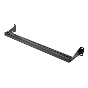 StarTech.com 1U Rack Mountable Cable Lacing Bar w/Adjustable Depth, Cable Suppor - Afbeelding 1 van 8