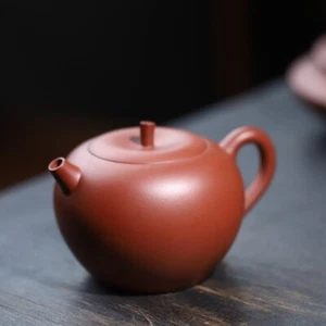Chinese Tea Pot Real Yixing Zisha Clay Master Pot Apple Shaped Marked Pot Of Tea - Picture 1 of 11