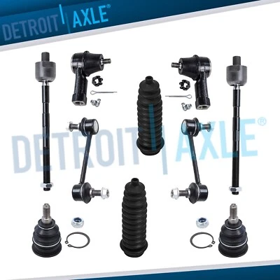 Ball Joints Inner Outer Tierods Sway Bar Links for FWD Dodge Avenger Sebring - Image 1 of 4