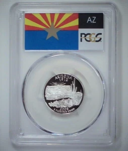 2008-S 25C State Quarter Arizona PCGS PR69 DCAM 90% Silver 24loat0611 - Picture 1 of 4