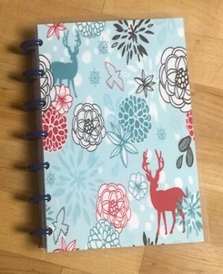 Juego de 4 cubiertas navideñas flores de renos de Navidad con MINI Happy Planner - Imagen 1 de 3