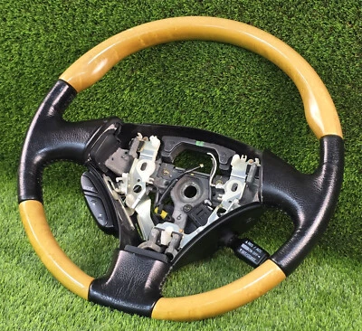 Volante Lexus GS430 SC430 1998-2004 madera cuero genuino negro OEM usado Foto 1 de 4