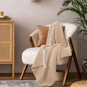 Indian Hand Block Print Throw Mud Cloth Sofa 70"x50" Blanket Handmade Bed Throw - Picture 1 of 7