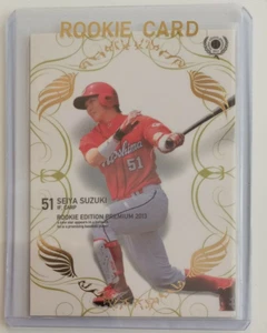 SEIYA SUZUKI 2013 BBM ROOKIE PREMIUM EDITION, JAPANESE BACK RC - Picture 1 of 9